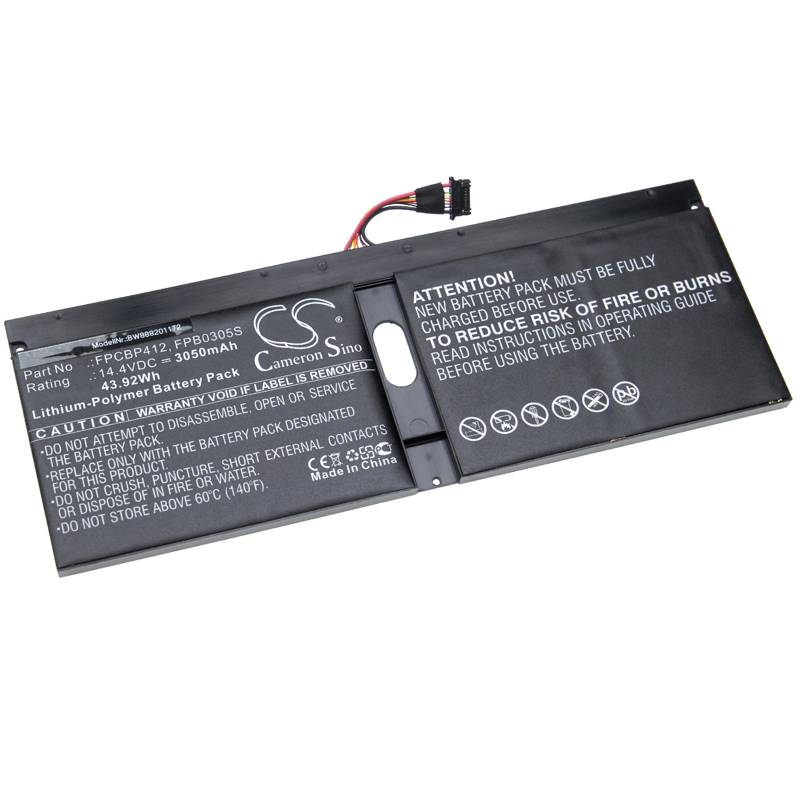passend für Fujitsu LifeBook U904-0M75A1DE, U9040MXPB1DE, Laptop-Akku