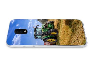 MuchoWow Handyhülle Traktor - Bauernhof - Heu - Feld - Sonne - Landleben, Phone Case, Handyhülle OnePlus 7, Silikon, Schutzhülle