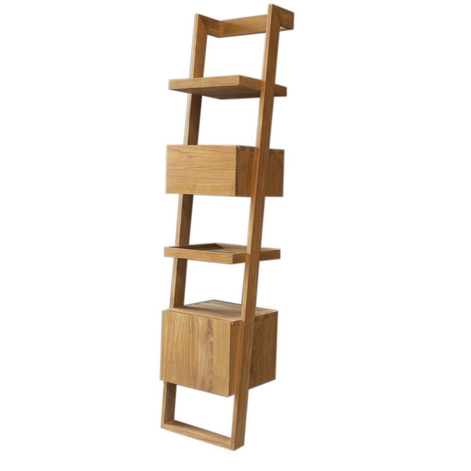 Teako Design Badregal Badregal Valeria Teak Massivholz, 1-tlg.