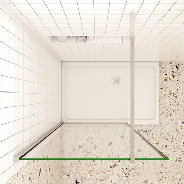 duschspa Duschwand Walk in Dusche Duschtrennwand 8mm ESG Nano Glas Duschwand, Einscheibensicherheitsglas, Sicherheitsglas, (Set), Glas, Nano Glas