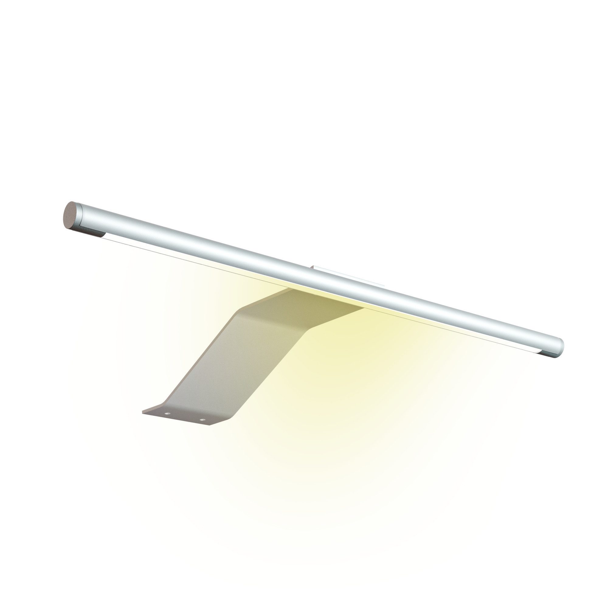 kalb Aufbauleuchte LED Aufbauleuchte 340x170 mm Schrankleuchte 12VDC silbergrau flach 4W