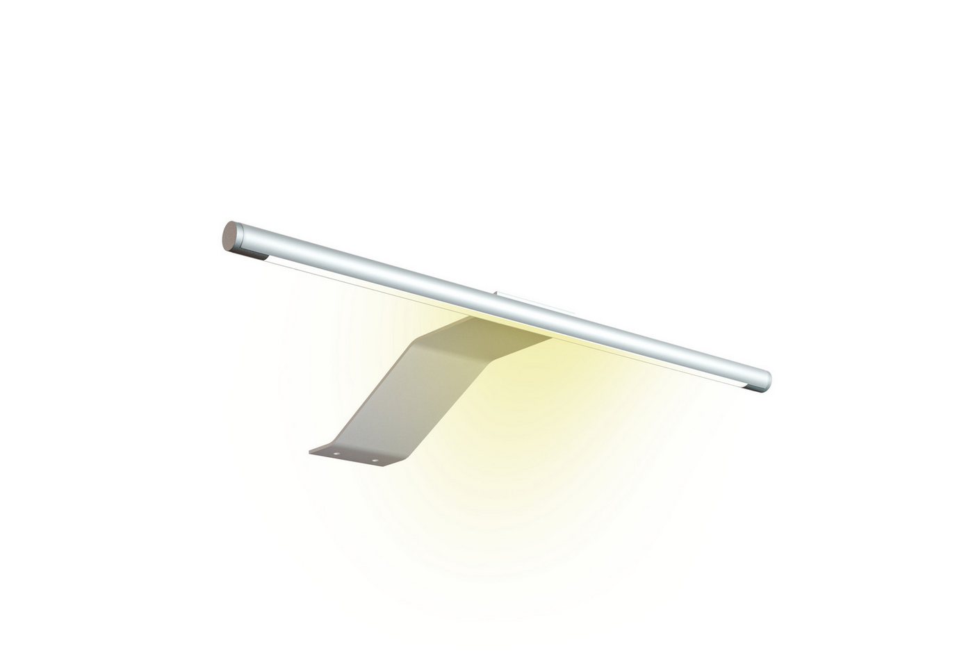 kalb Aufbauleuchte LED Aufbauleuchte 340x170 mm Schrankleuchte 12VDC silbergrau flach 4W