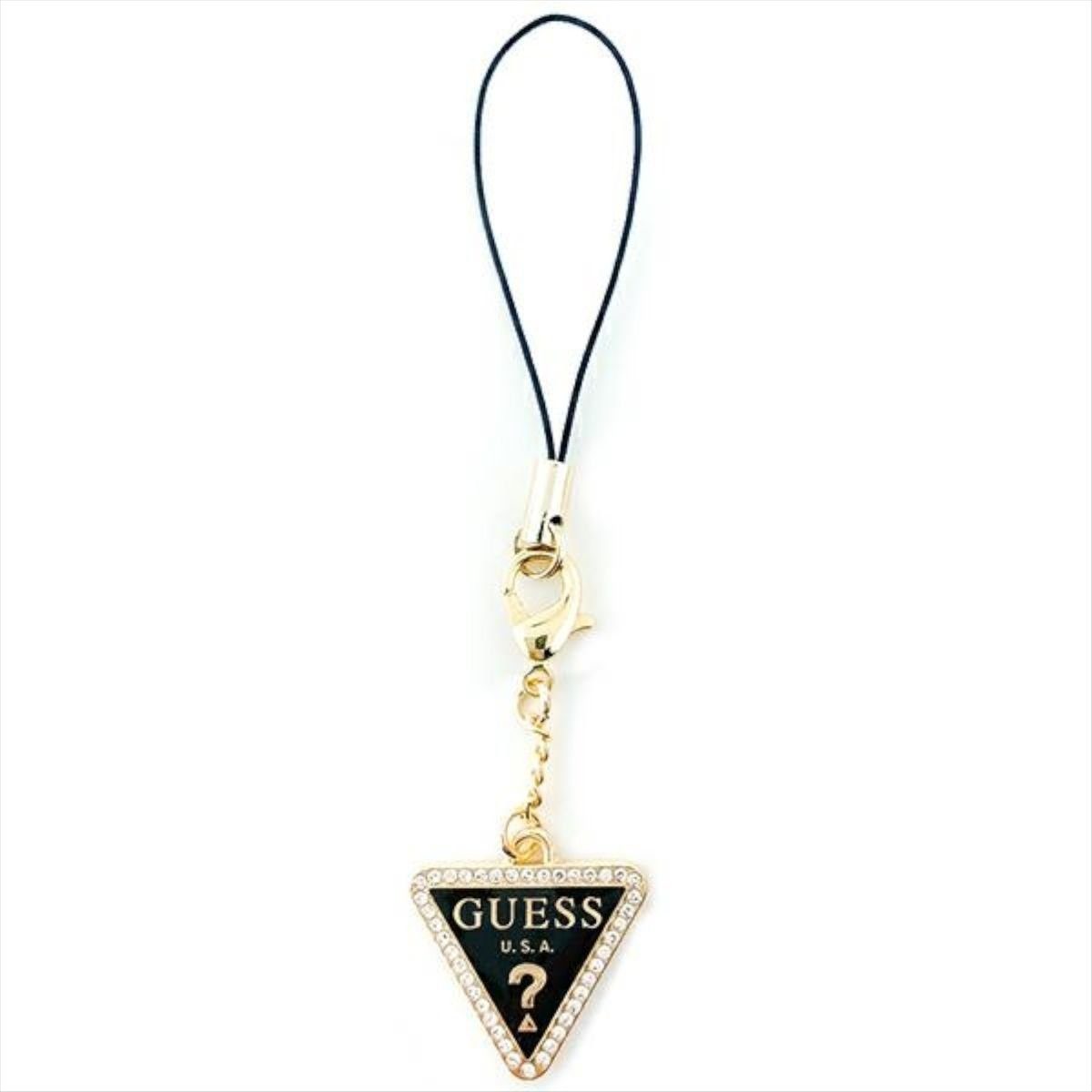 Guess Smartphone-Hülle Guess Phone Strap Triangle Diamond Charm with Rhinestones Anhänger