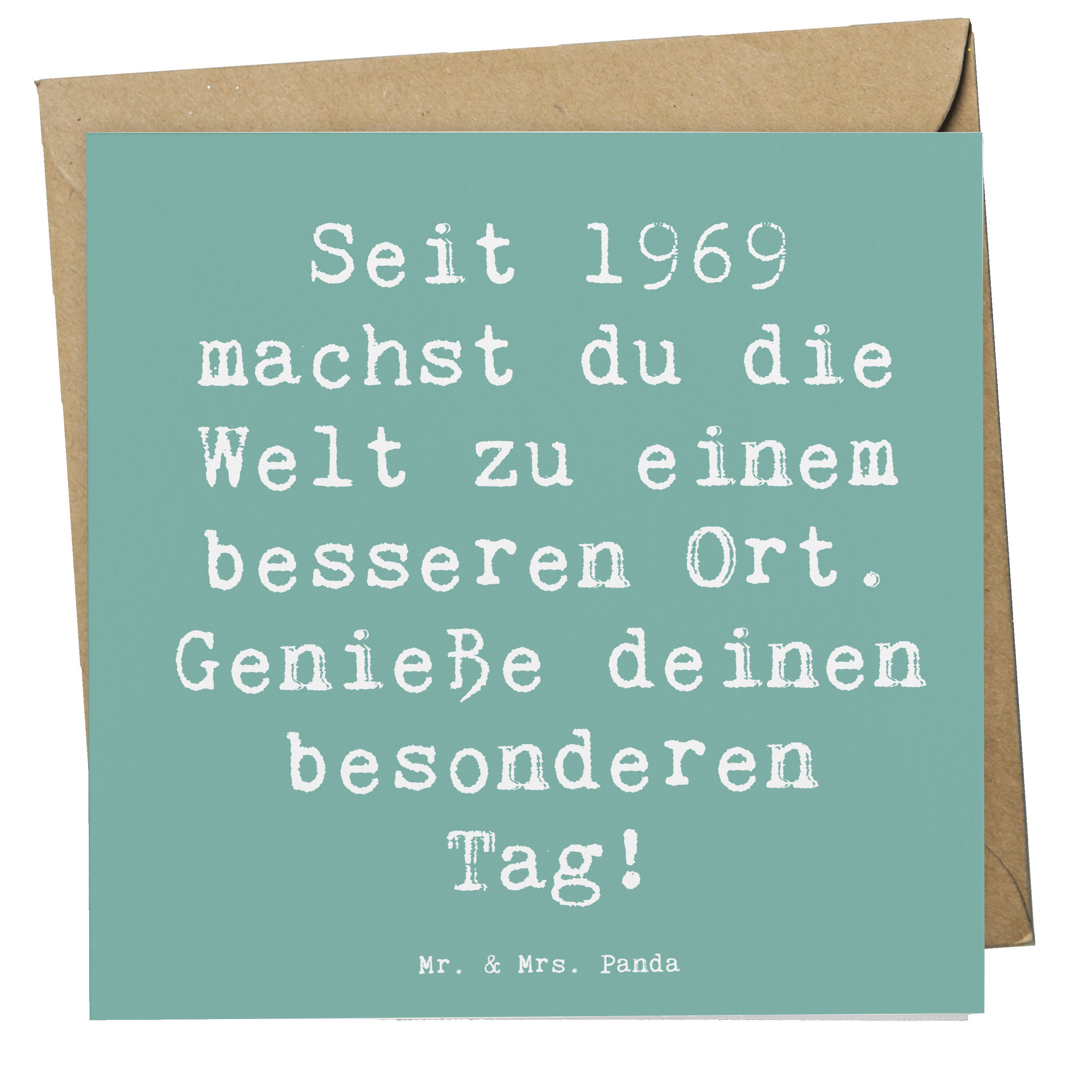 Grußkarte 1969 Geburtstag - Meeresbrise - Geschenk, lebenslange Beiträge, Glück