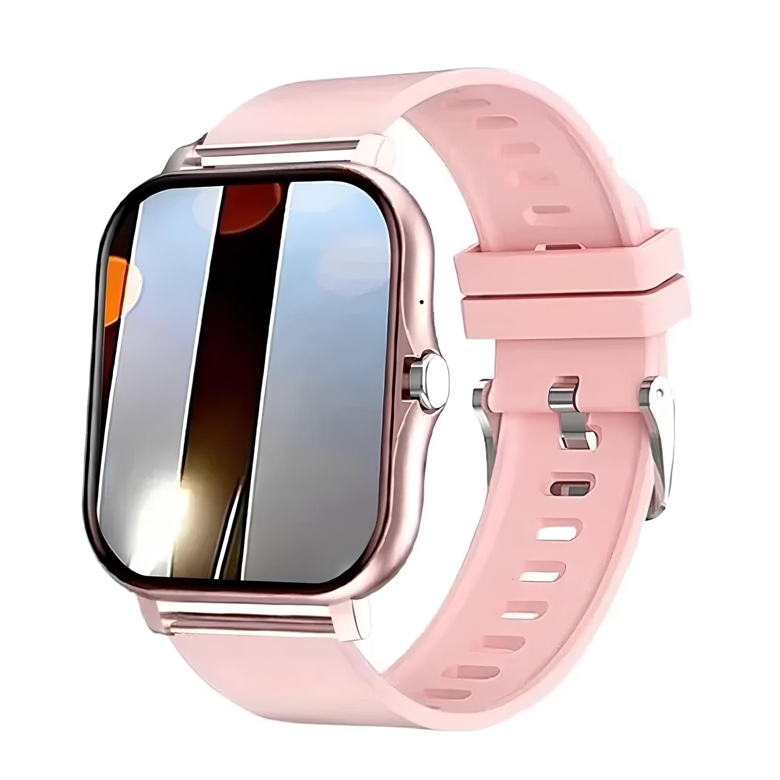 Lige Fitnessuhr Telefonfunktion 1.83 Zoll IP44 Wasserdicht Männer Frauen Smartwatch, Herzfrequenz-, Blutdruck- und Blutsauerstoffüberwachung