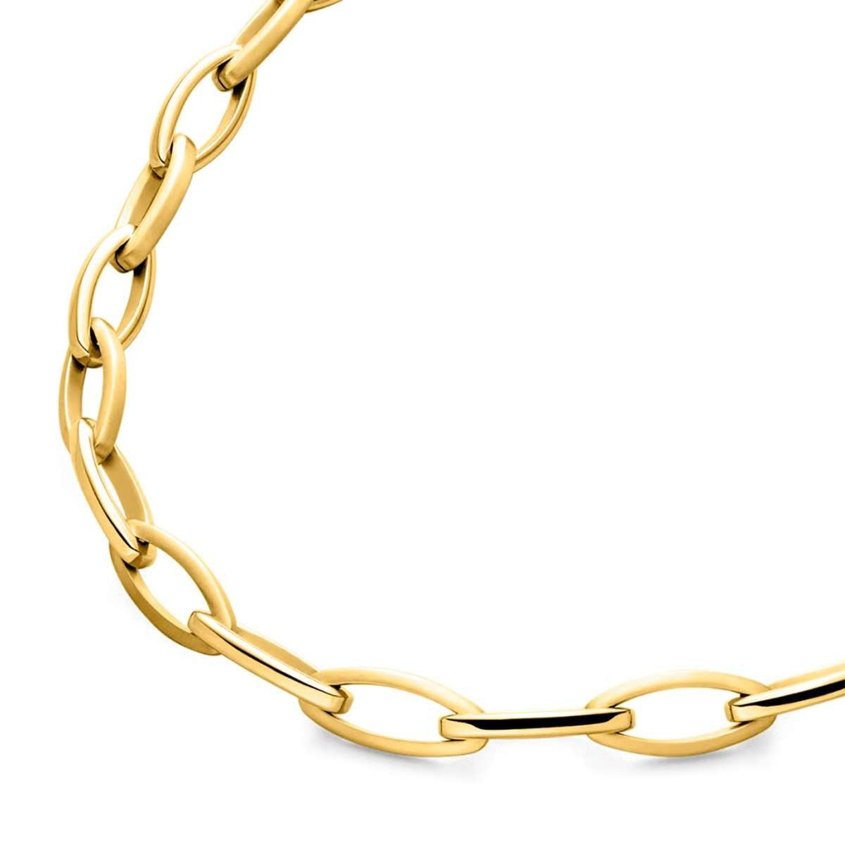 Boccia Kette ohne Anhänger 0832-04, für Damen Titan Goldfarben