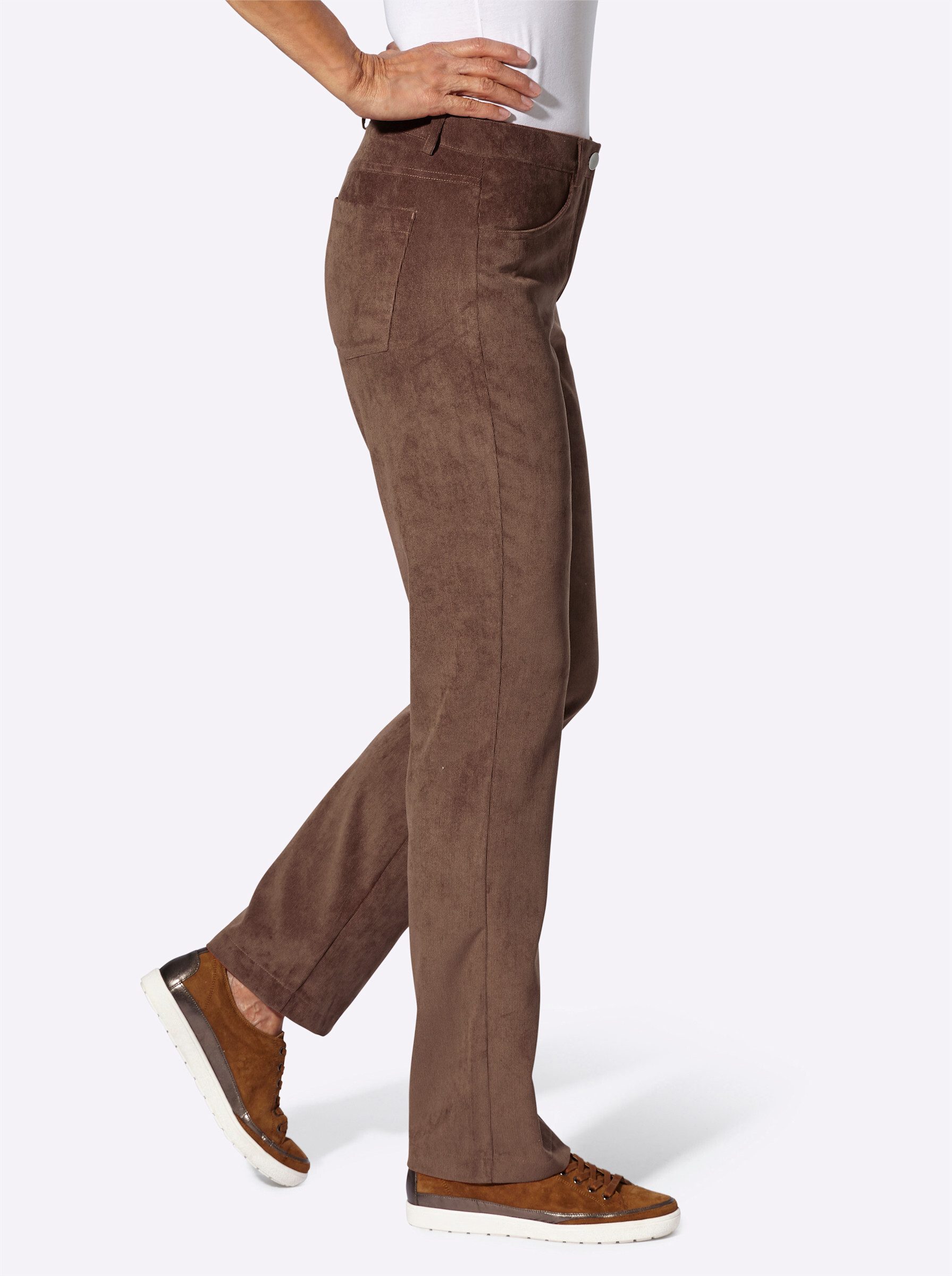 Sieh an! Jerseyhose Cord-Hose komfortabel günstig online kaufen