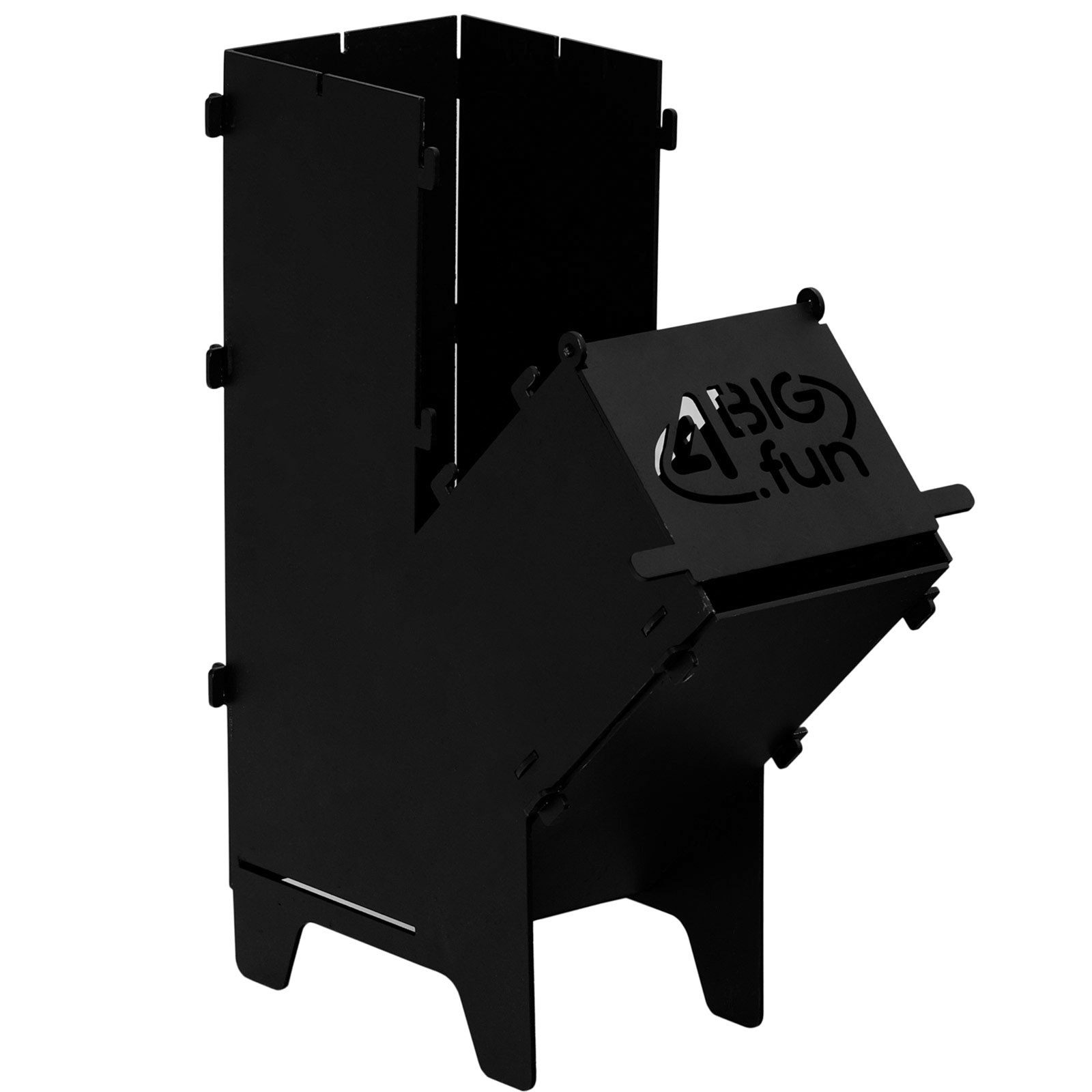 4BIG.fun Feuerstelle Raketenofen Campingkocher Rocket Stove Hobo Ofen