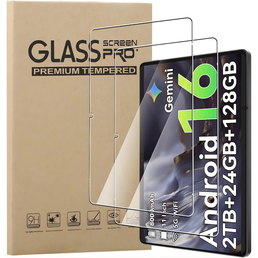 SmartUP Displayschutzglas für Tabwee T50 11" Display Panzerfolie Hartglas Cover Full Screen 9H für Tabwee T50