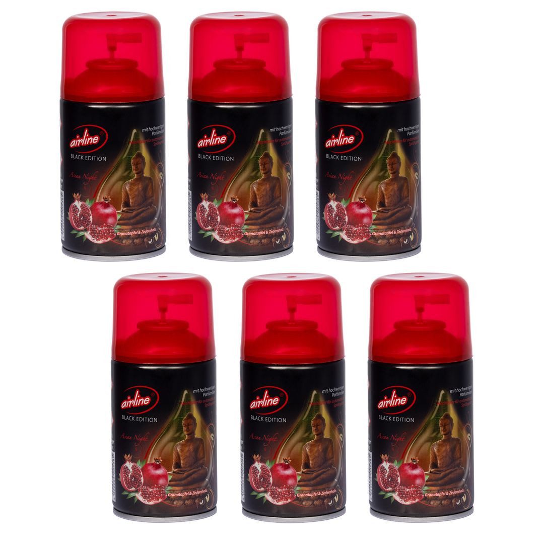 laro Raumduft Asia Night automatisch Raumduftspray Vorteilspaket Nachfüller (12-St)