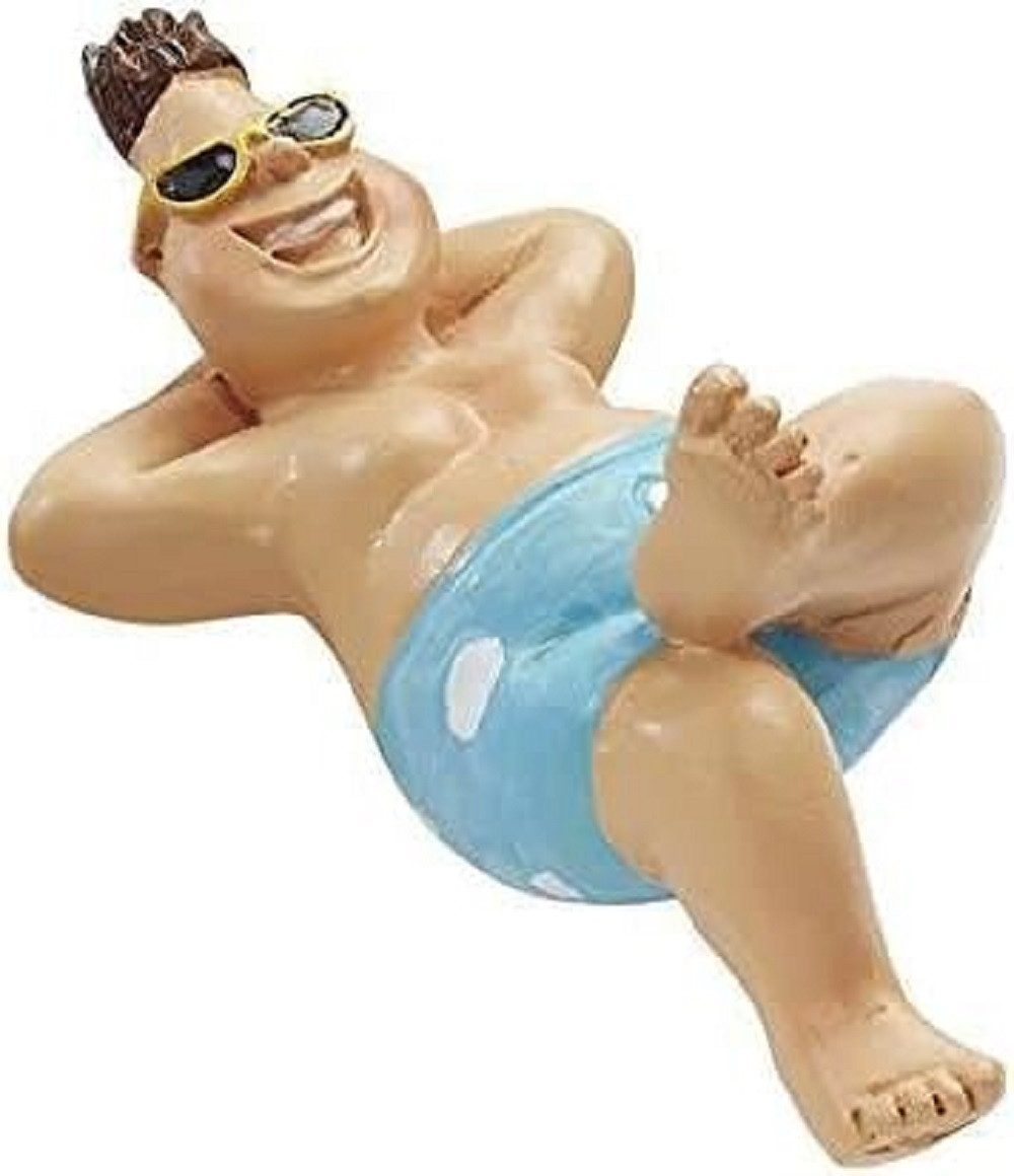 HobbyFun Dekofigur Bade Urlauber / Liegestuhl günstig online kaufen