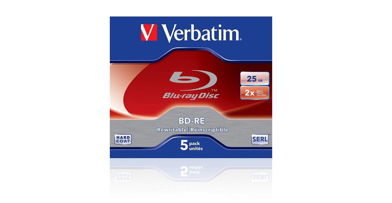 Verbatim Blu-ray-Rohling Blu-Ray BD-RE SL 25GB