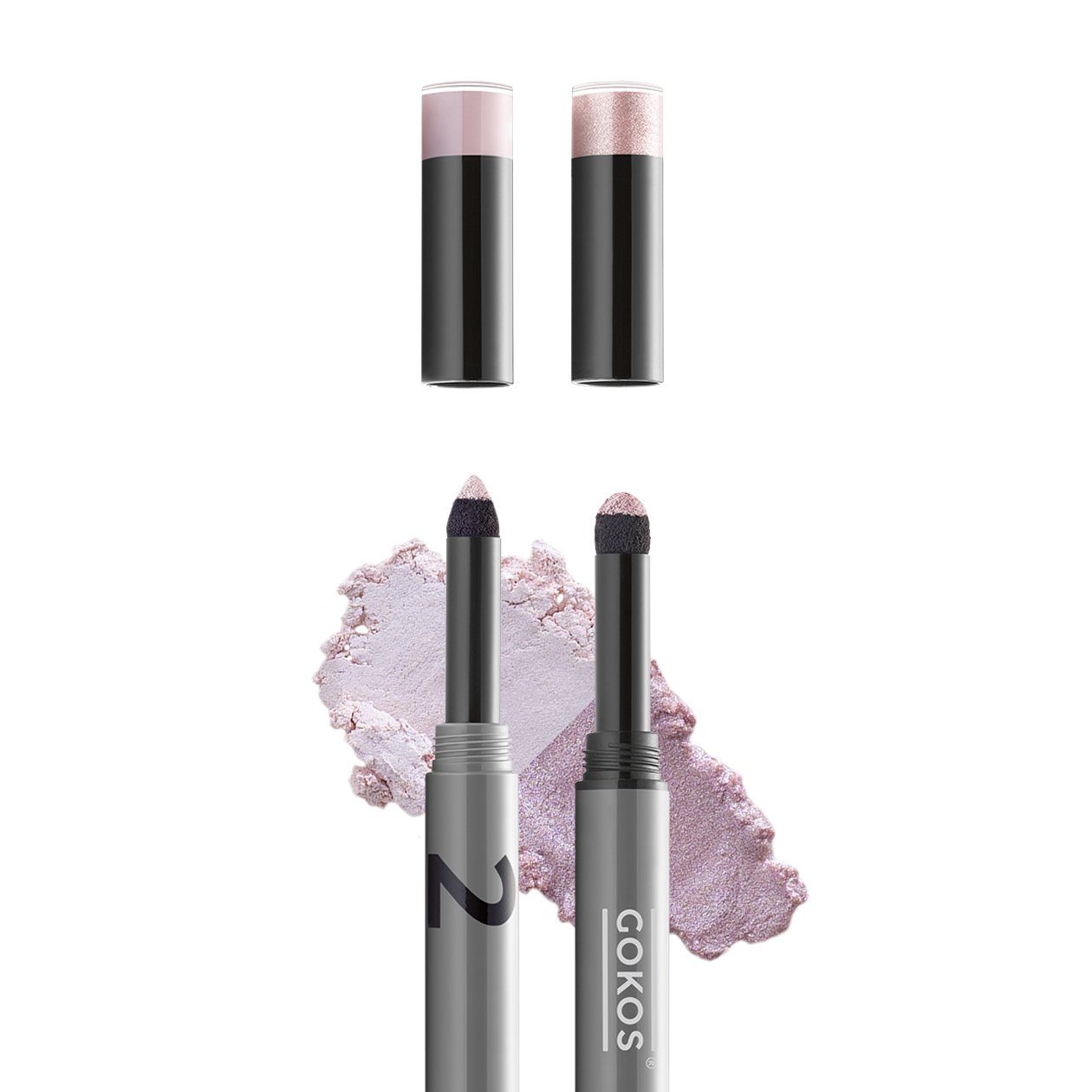 Gokos - 202 EyeLighter Ein leicht Lidschatten light seidig-matt einem Pearl-Rosé. kombiniert transparenten GOKOS mit Rosé-Weiß schimmerndes rose