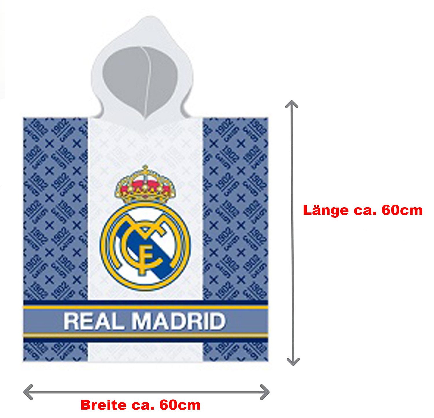 BERONAGE Kapuzenhandtuch Real Madrid Kinder Kapuzen günstig online kaufen