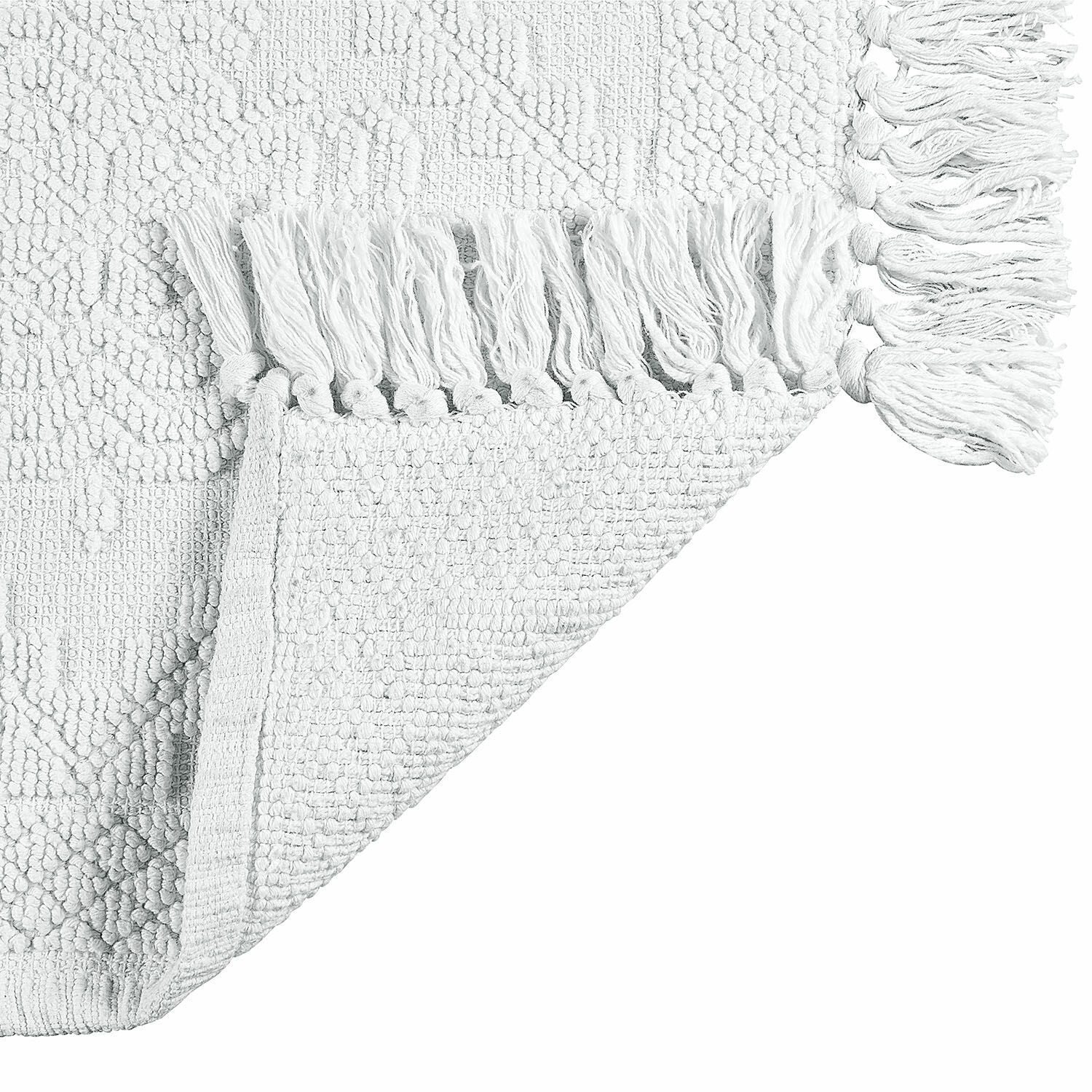 Mirabeau Badematte Badematte Mivorex weiß, Höhe 400 mm, 100% Baumwolle