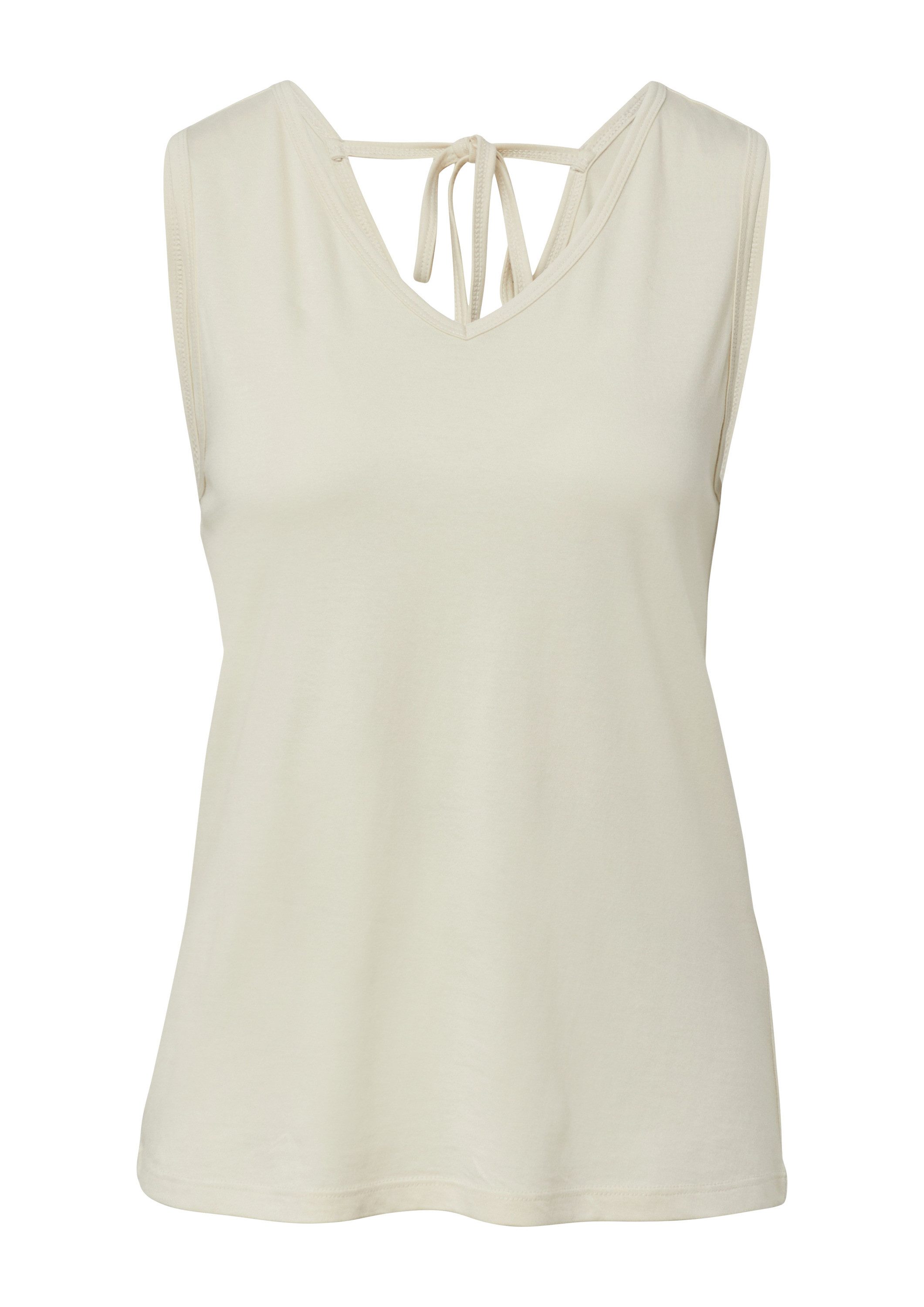 s.Oliver Muscleshirt T-Shirt Top mit V-Ausschnitt und Rücken-Detail