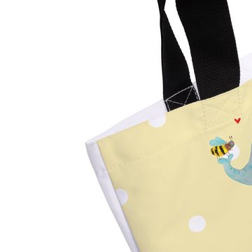 Mr. & Mrs. Panda Shopper Elefant Biene - Gelb Pastell - Geschenk, Heiratsantrag, Schultasche, (1-tlg), Trendiges Design