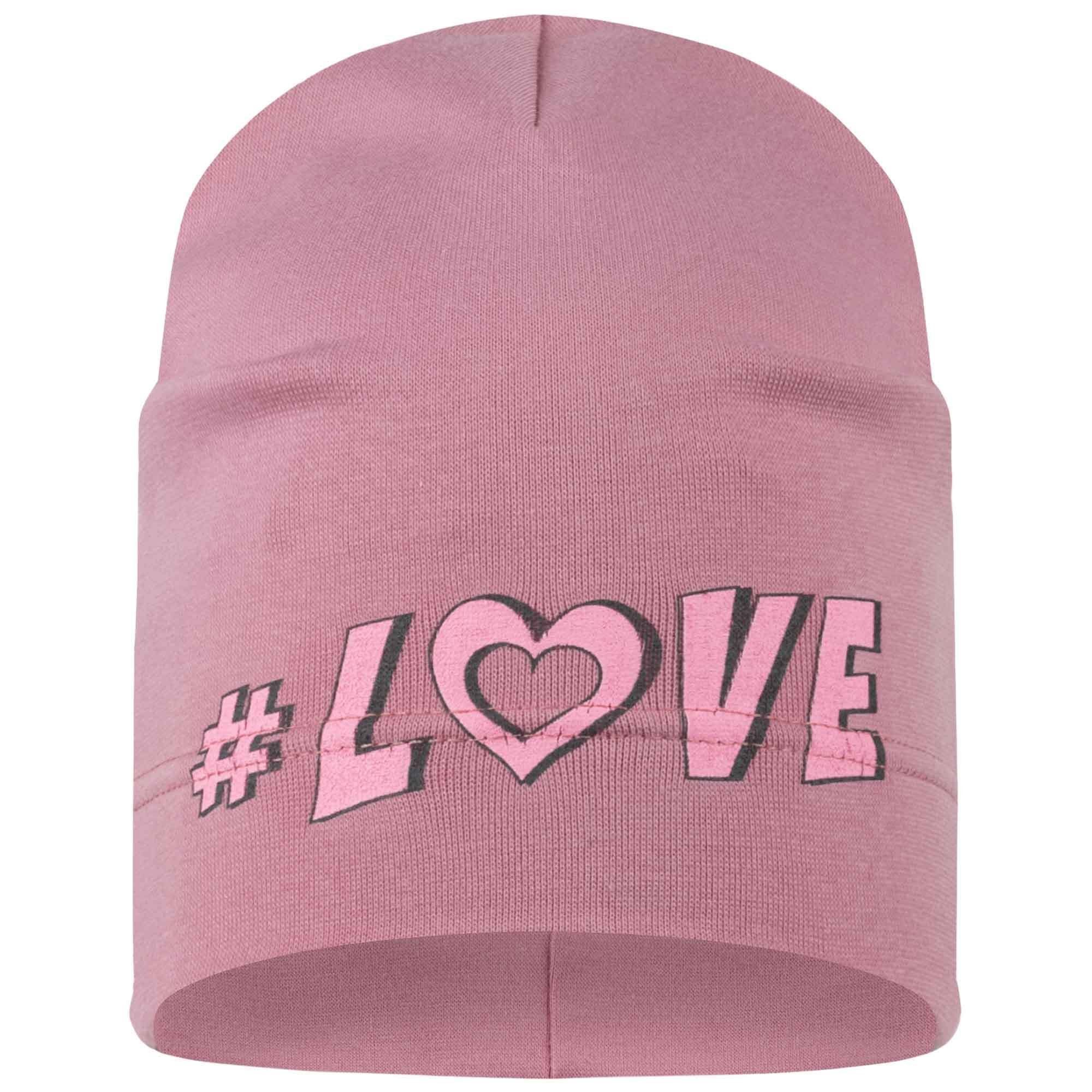 Smarilla Jerseymütze Übergangsmütze Beanie Kindermütze #Love_Rosa