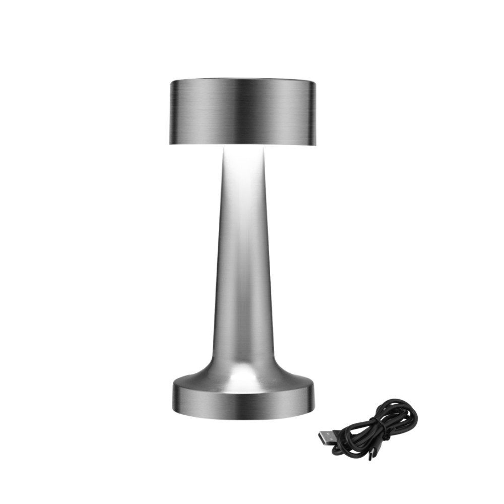 LED Tischleuchte LED Tischlampe kabellos Akku Tischleuchte Touchfunktion Metall Dimmbar