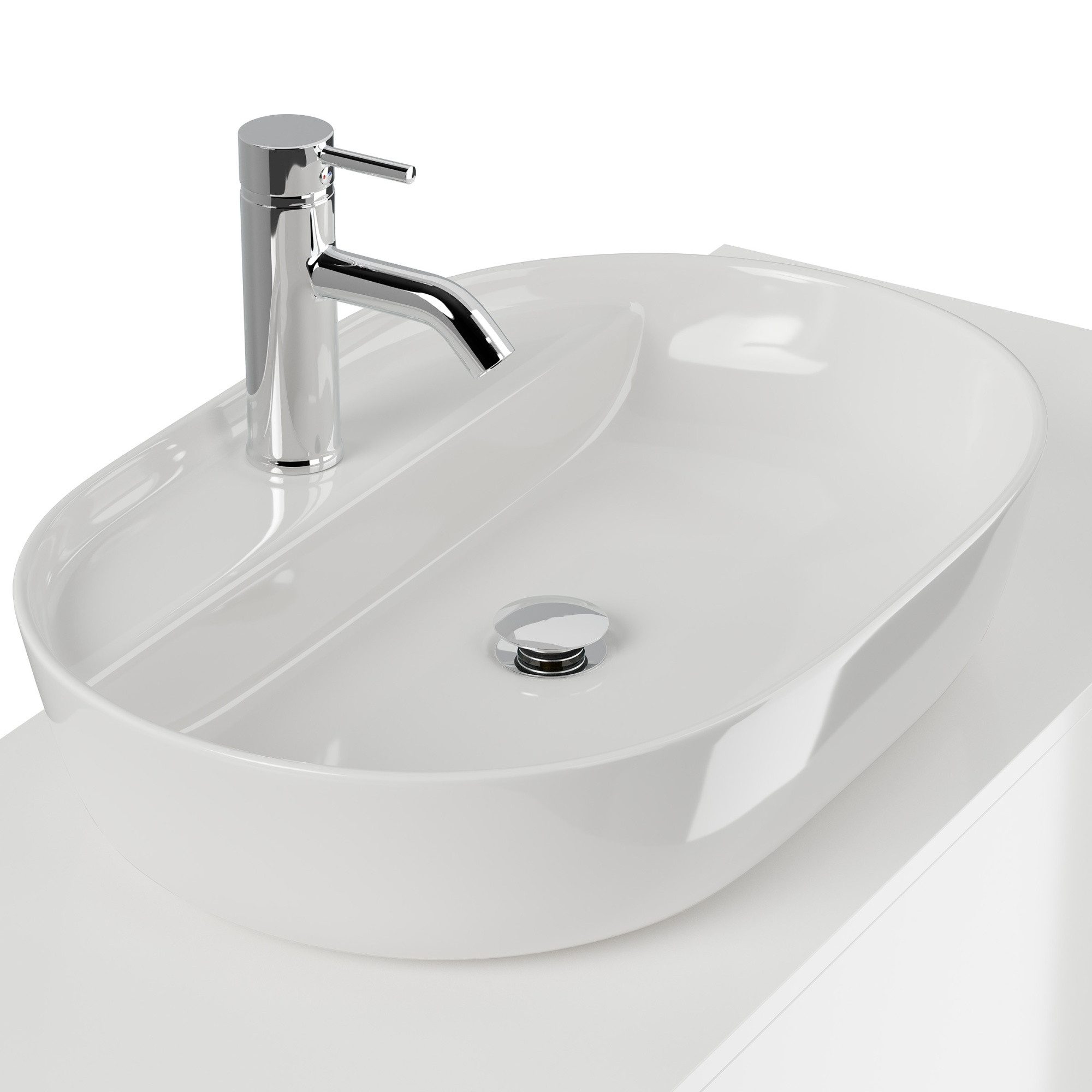 Magnolia Home Waschtisch Aufsatz-Waschtisch Eleni 62 cm