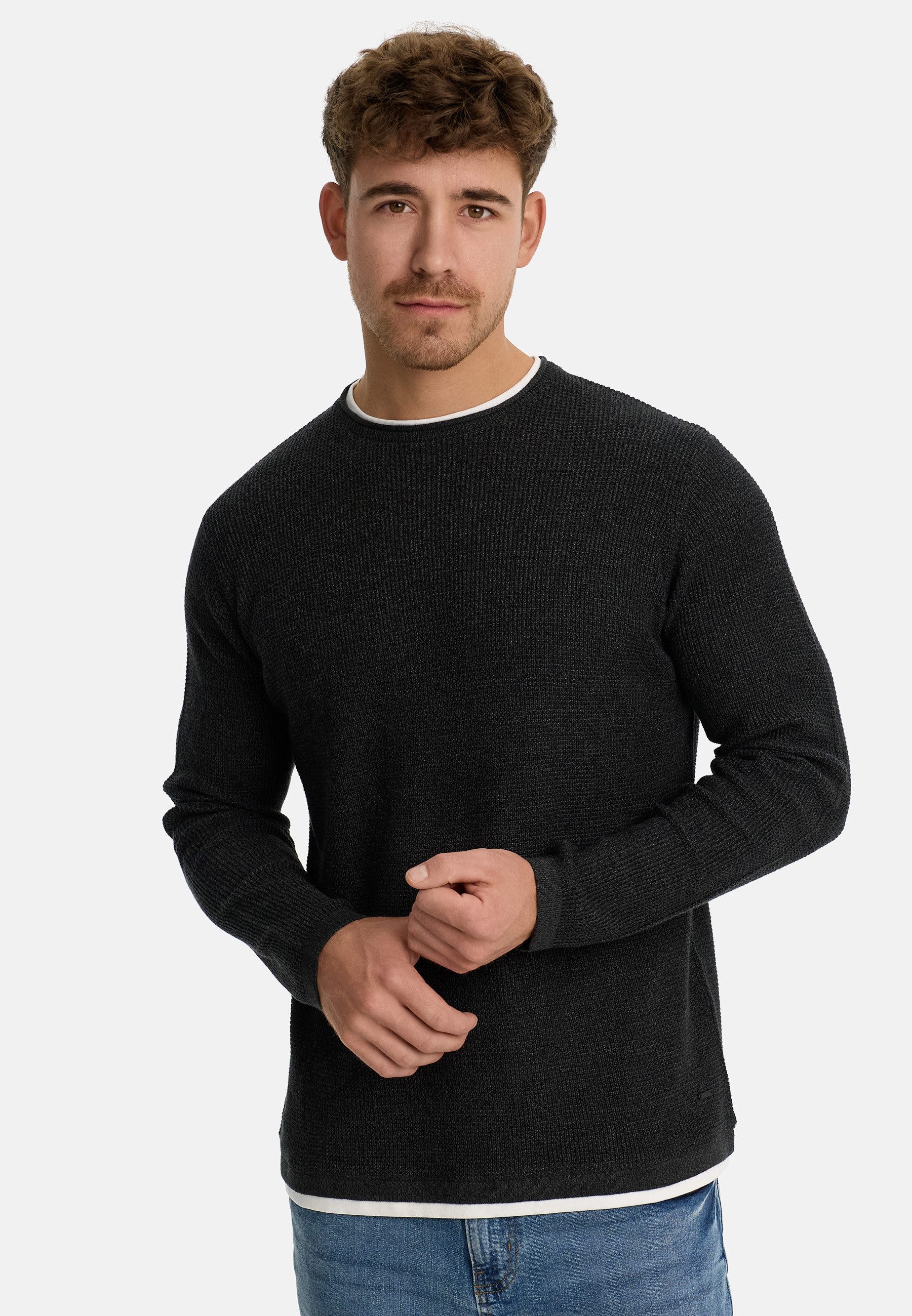Indicode Strickpullover Herren INVillads Pullover Herrenpullover Strickpull günstig online kaufen