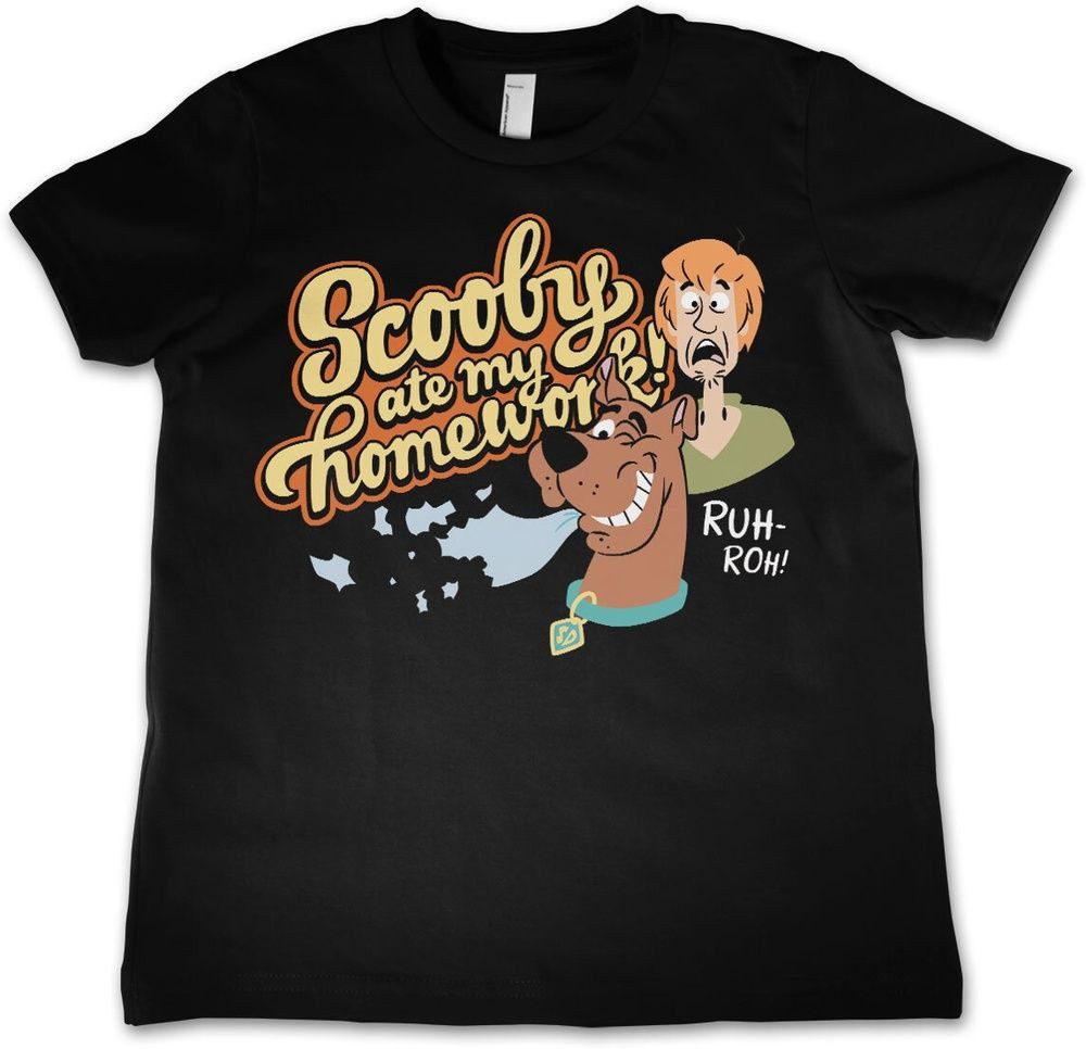 Scooby Doo T-Shirt Scooby Ate My Homework Kids T-Shirt