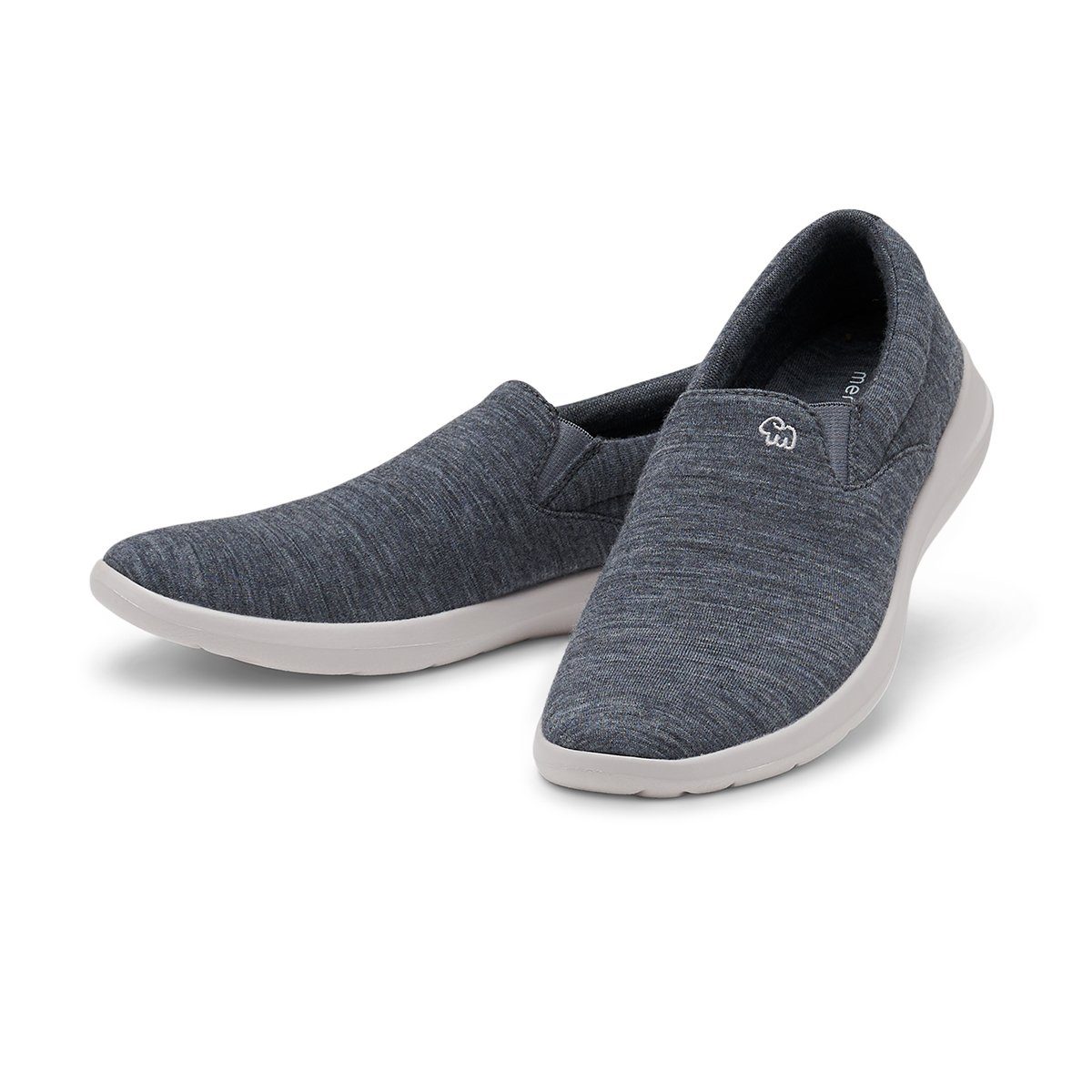 merinos - merinoshoes.de Bequeme Turnschuhe, Slipper für Herren Sneaker atmungsaktive grauer Schuhe aus weicher Merinowolle