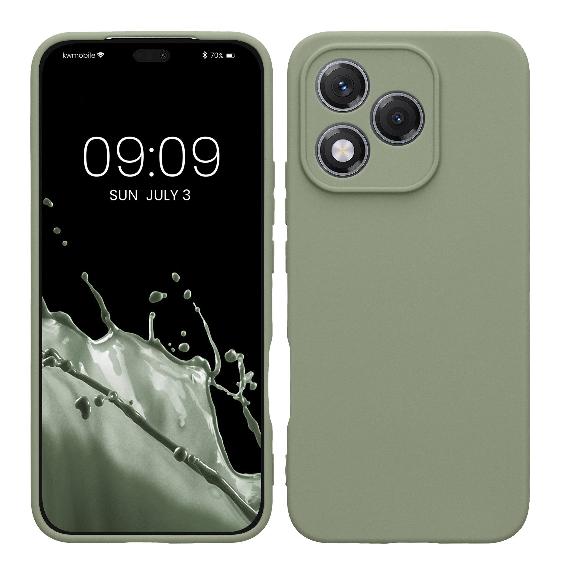 kwmobile Handyhülle Handyhülle für HONOR 400 Lite Hülle, Weiches Handy Silikon Case - Schutzhülle Cover