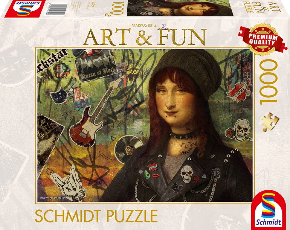 Schmidt Spiele Puzzle 1000 Teile Puzzle Markus Binz Mona Lisa 2024 58529, 1000 Puzzleteile