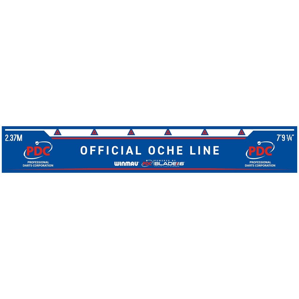 Dartpfeil Abwurflinie Oche Line PDC Blue 8767