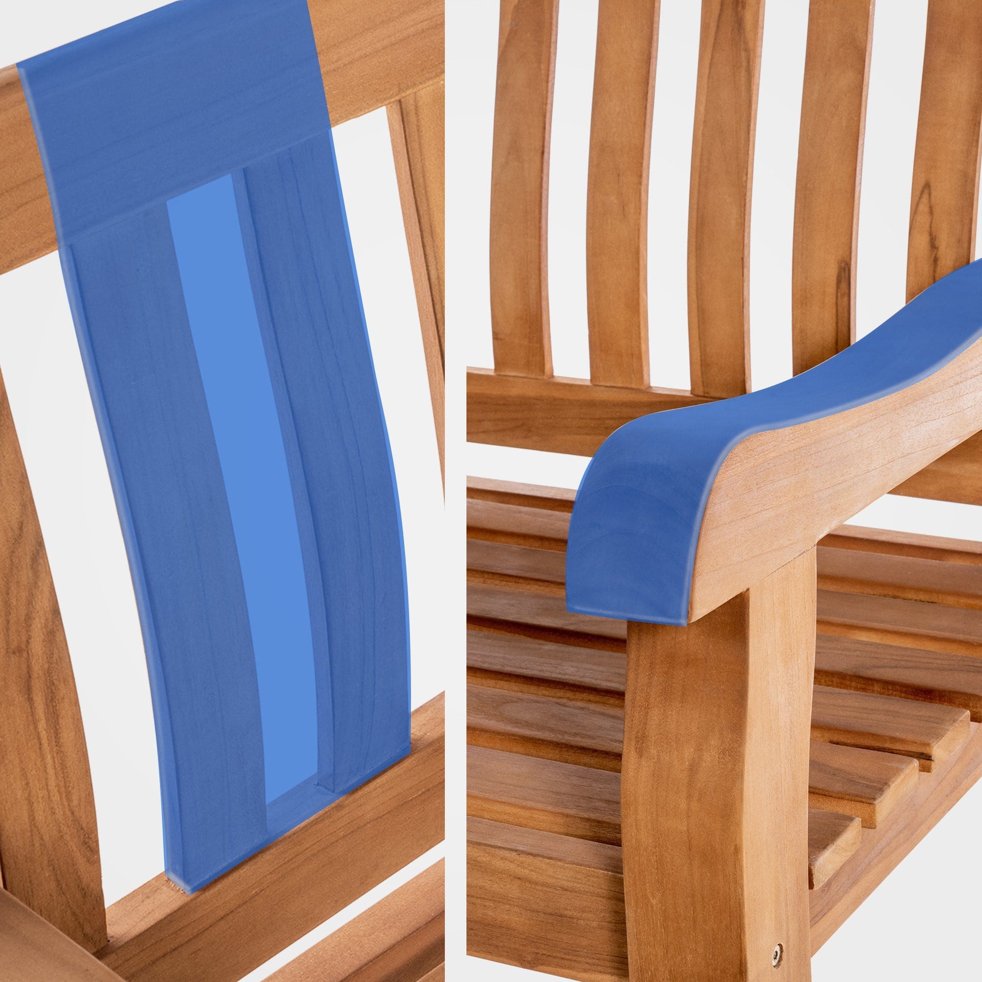 CLP Gartenbank Orlando, aus wetterfestem Teakholz, mit Klapptisch