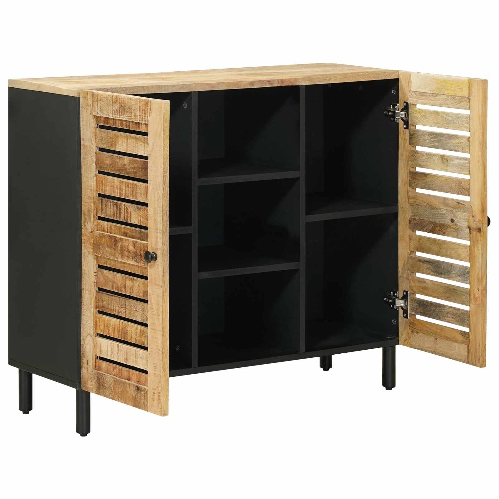 vidaXL Schranksystem Stauraumschränke Natur 90 x 33 x 75 cm Massivholz (1-St)