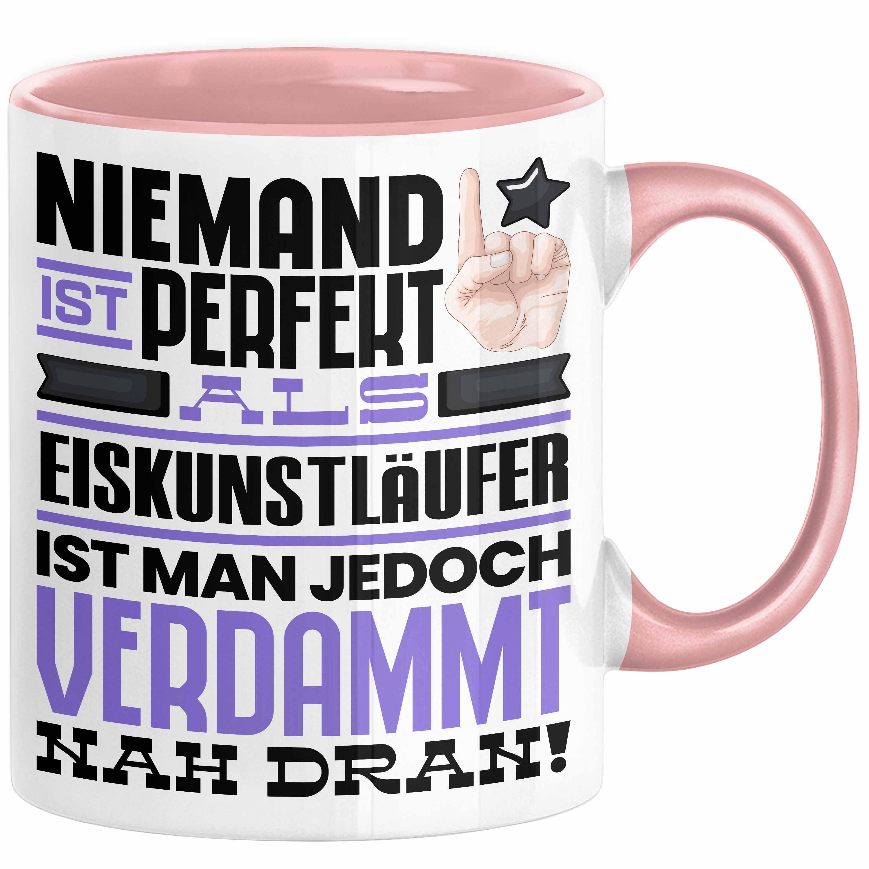 Trendation Tasse Eiskunstläufer Geschenk Tasse Lustige Geschenkidee für Eiskunstläufer