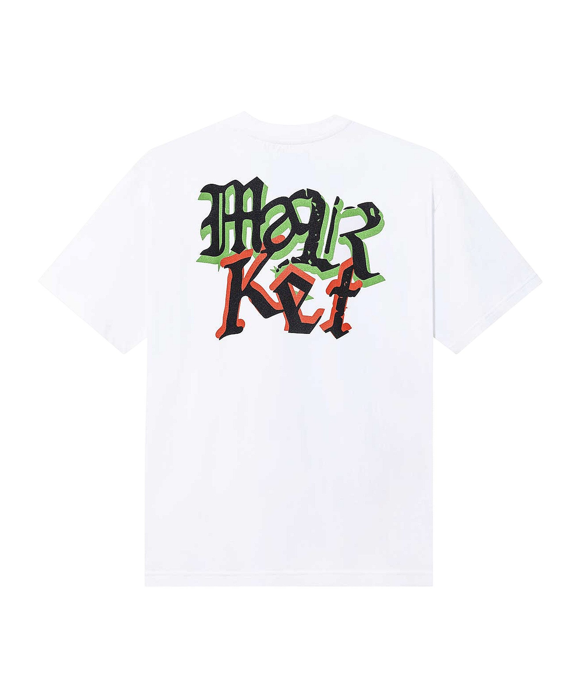 Market T-Shirt Market Jump T-Shirt Weiß Kurzarm-Shirts Herren Baumwolle