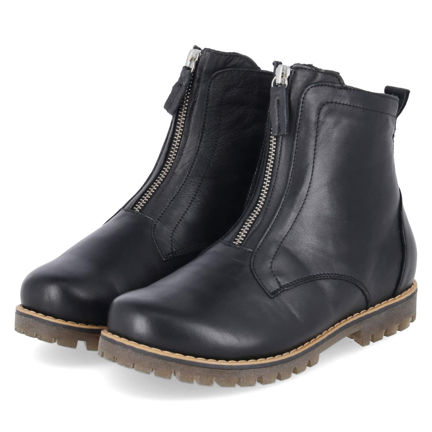 Andrea Conti 0342100-0002 Damen Glattleder black Schlupfstiefel
