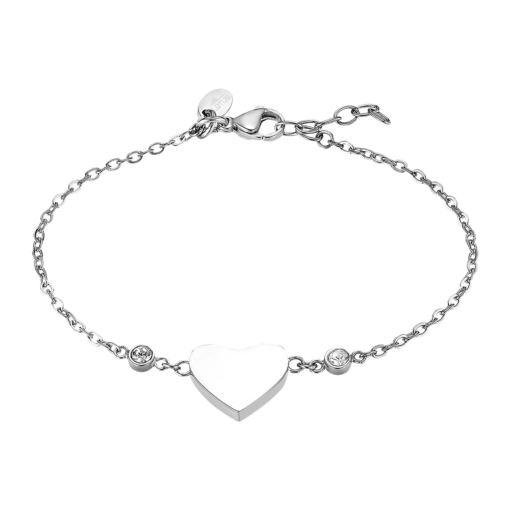 Lotus Armband Essentials - Herz, mit Glasstein