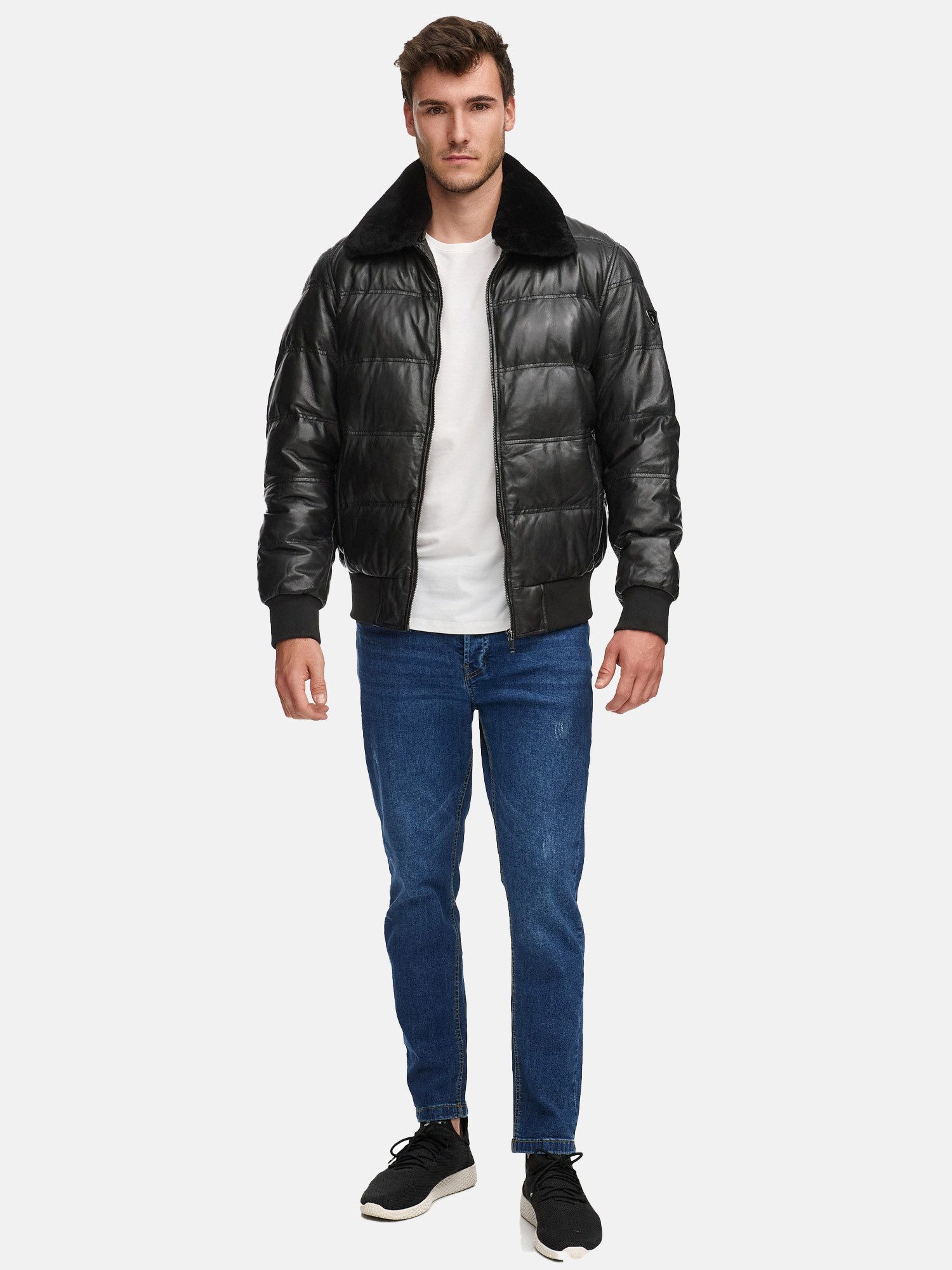 Tazzio Lederjacke A806 Style nach Wahl - mit und ohne Fell tragbar