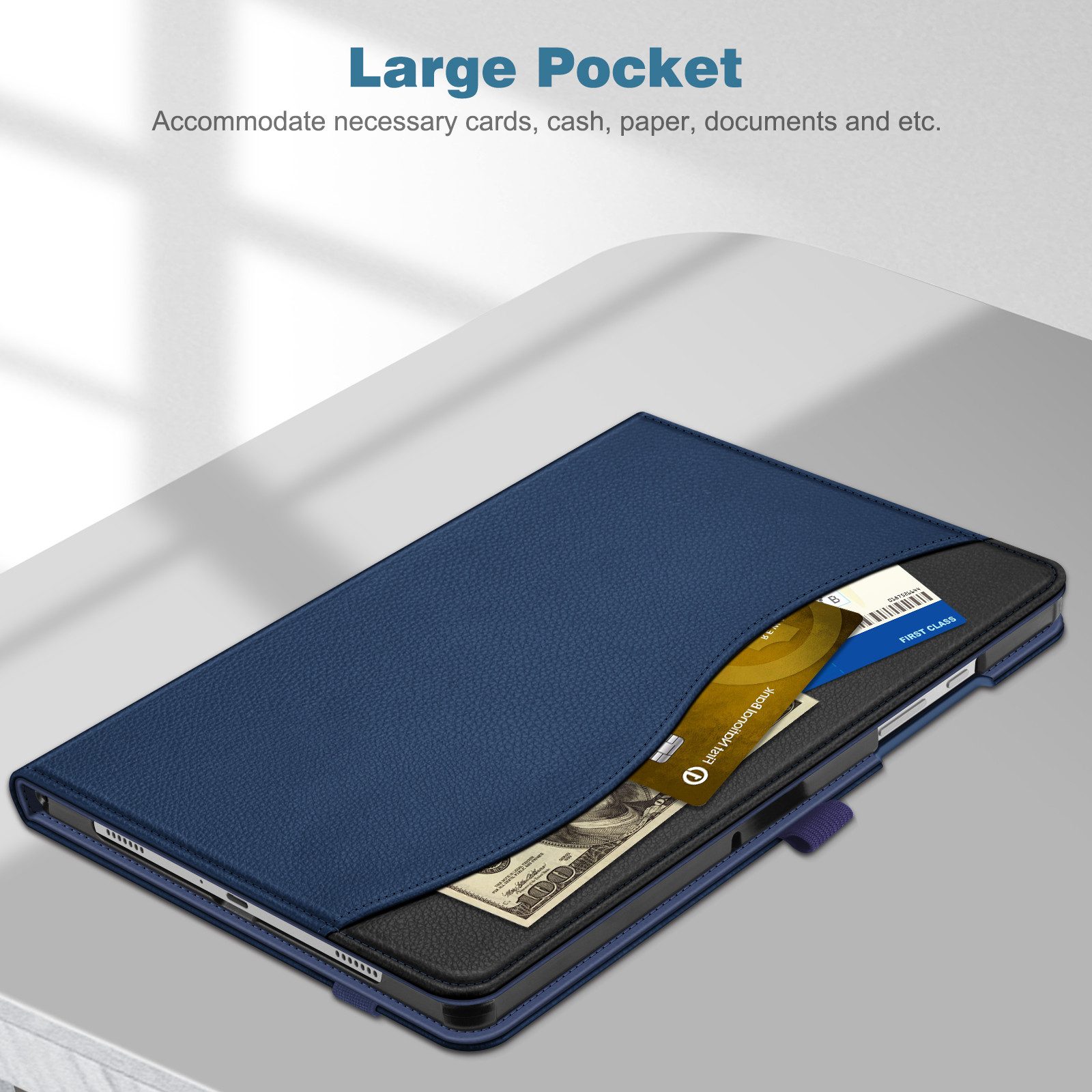 Fintie Tablet-Hülle für Samsung Galaxy Tab A11+ Plus 11" 2025 / Tab A9+ Plus 11 Zoll 2023 11 Zoll, Multi-Winkel Folio Schutzhülle Dokumentenfach – Bild 4 von 5