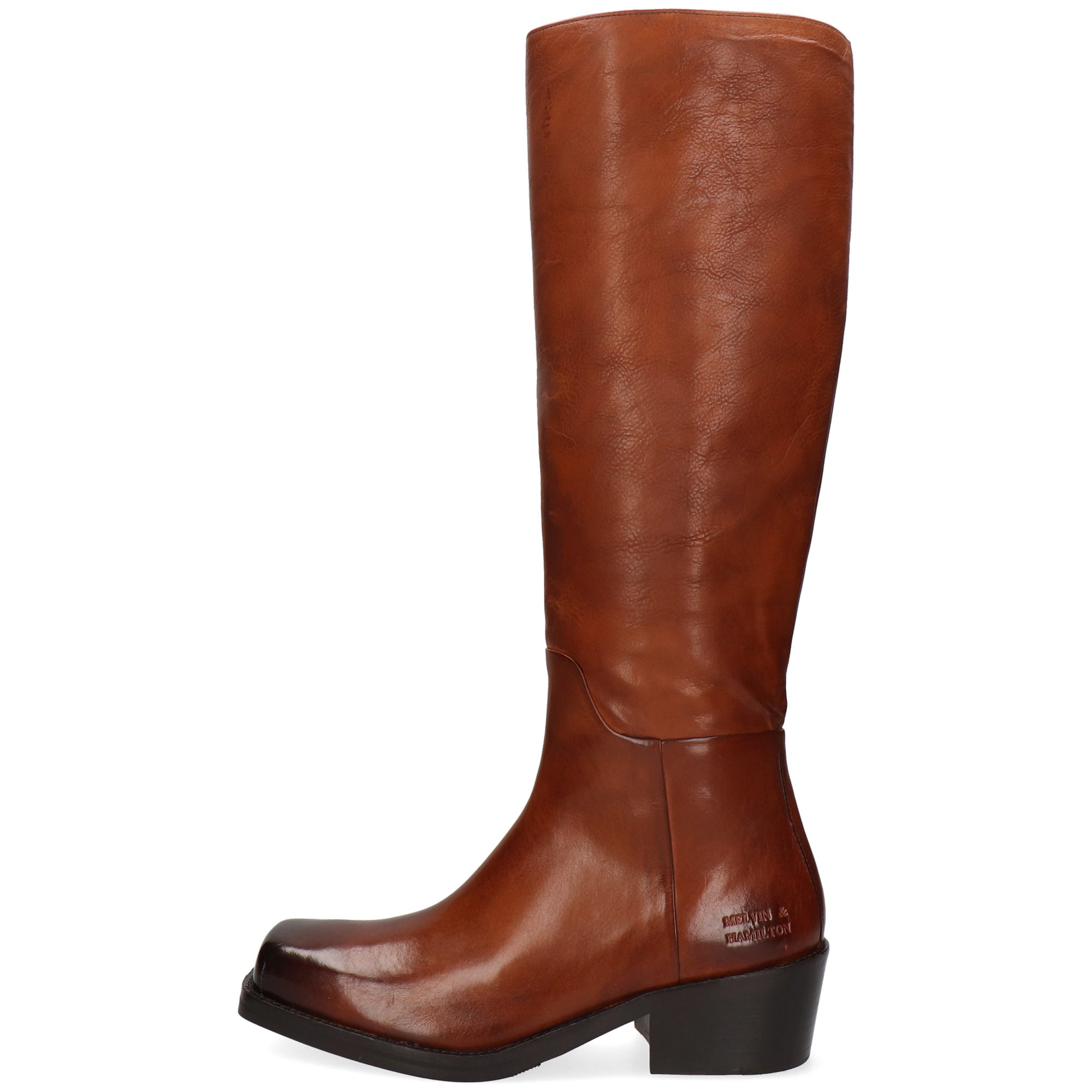 Melvin & Hamilton Shelby 3 Leder-Western Boots für Damen Stiefel Kubanischer Absatz, Echtes Leder, Vegetabile Gerbung