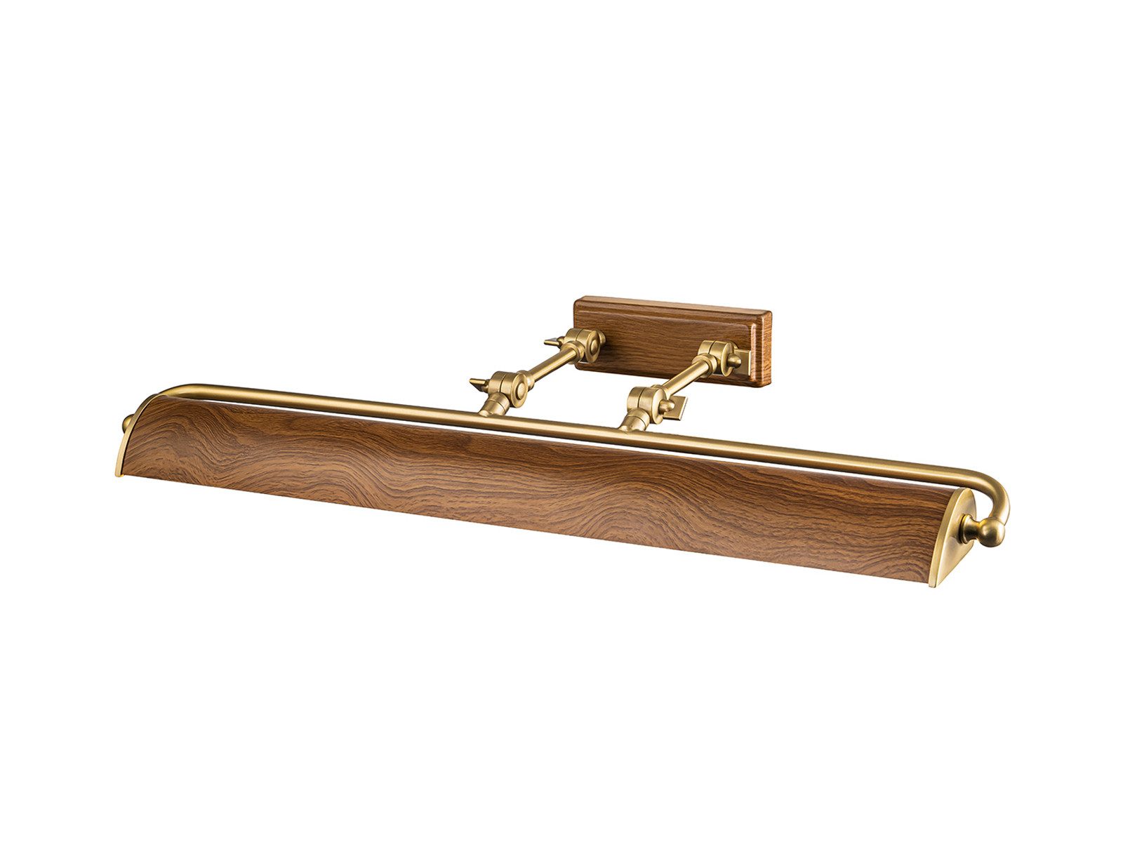 Elstead LIGHTING LED Bilderleuchte, Dimmfunktion, LED wechselbar, Warmweiß, Große Bildbeleuchtung verstellbar, Bilderlampe Holzoptik, Breite 70cm