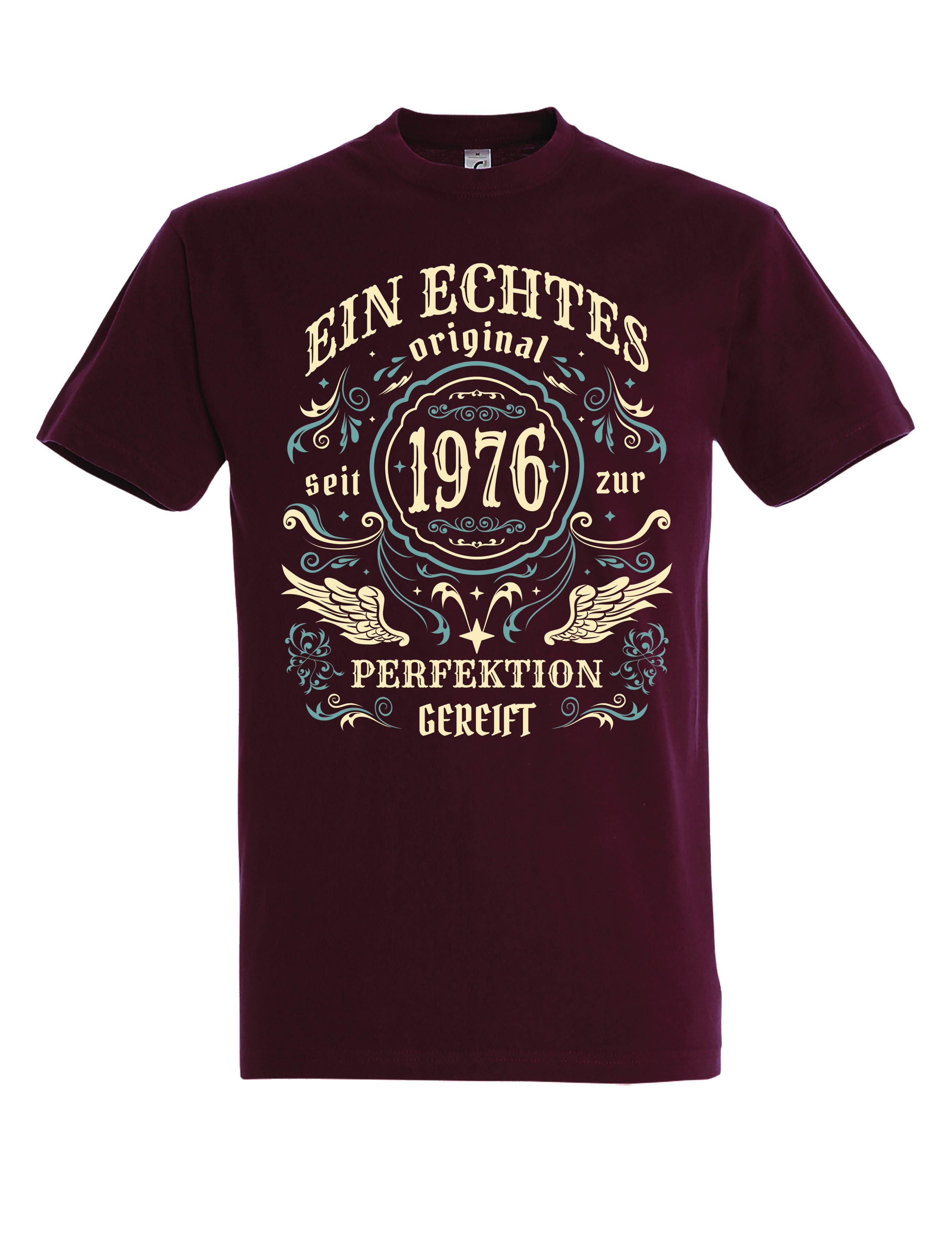 Youth Designz Print-Shirt Herren T-shirt Vintage 1976 Print Geburtstag Geschenk 70er/80er Jahre mit modischen Aufdruck für Männer
