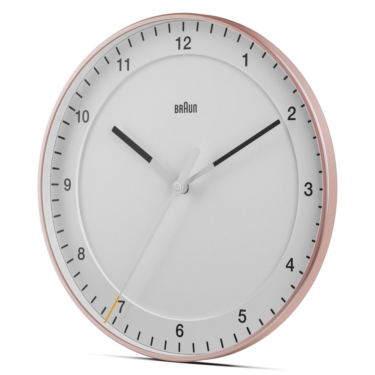 Braun Wecker BC 17 PW rosa/weiß Quarzwanduhr, analog