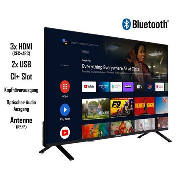 Telefunken XU43AN751S LCD-LED Fernseher (108 cm/43 Zoll, 4K Ultra HD, Android TV, HDR Dolby Vision, Triple-Tuner, Bluetooth, Dolby Atmos)