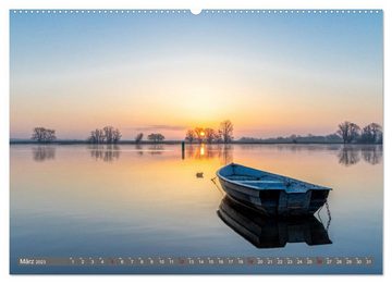 CALVENDO Wandkalender Naturlandschaft Elbe - Im Wechsel der Jahreszeiten (Premium, hochwertiger DIN A2 Wandkalender 2023, Kunstdruck in Hochglanz)