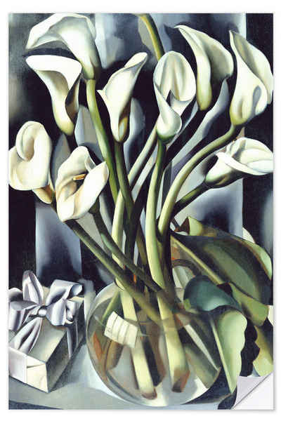 Posterlounge Wandfolie Tamara de Lempicka, Arums, Flur Malerei