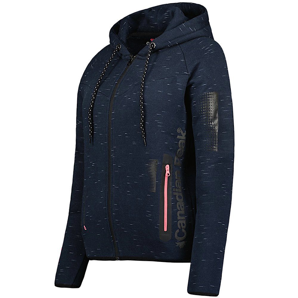 Canadian Peak Kapuzensweatjacke Fanatic Hoodie Sweatjacke wärmend, Reißverschlusstaschen, zweilagige Kapuze