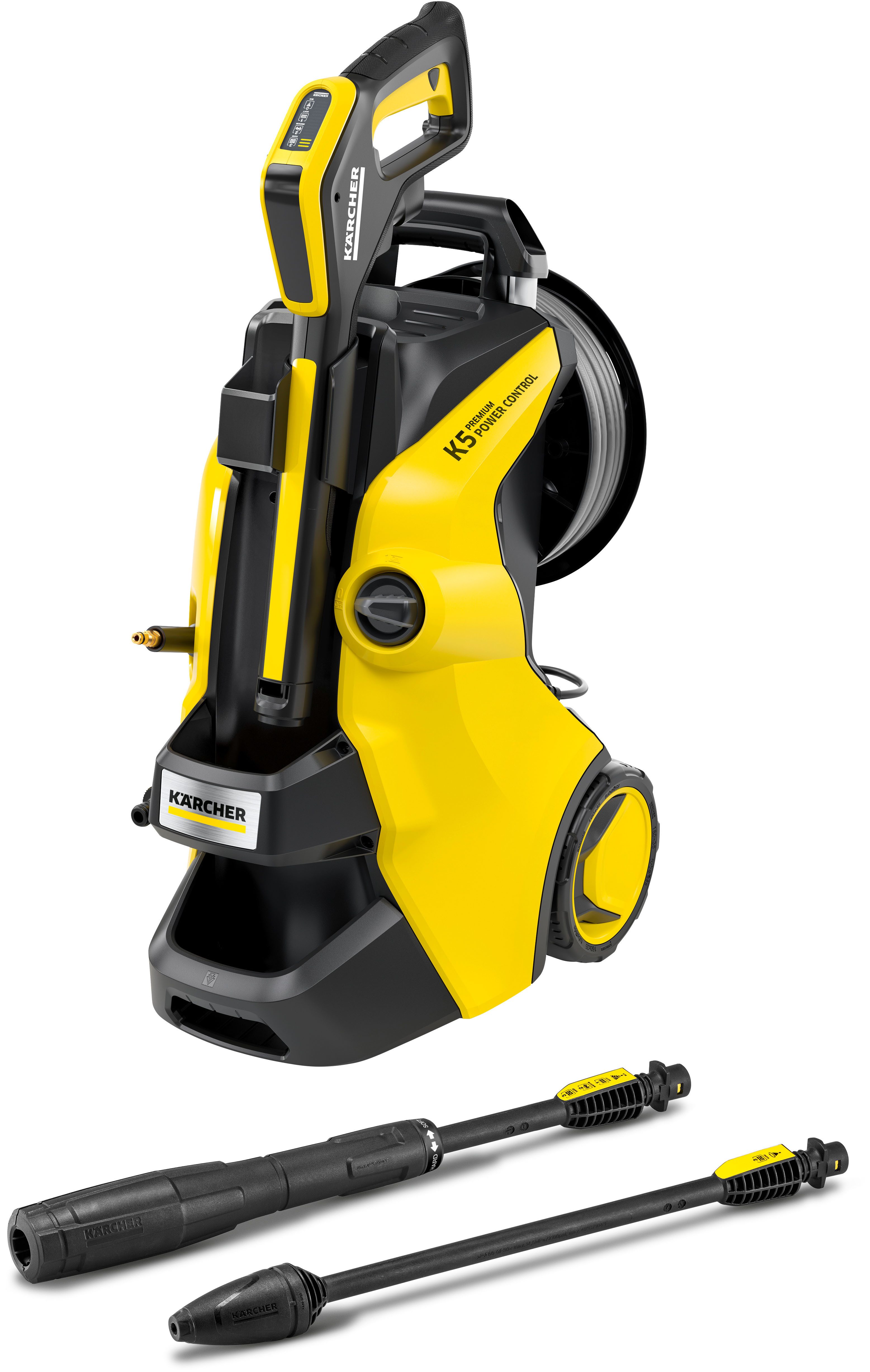 KÄRCHER Минимойки K 5 Premium Power Control Flex, Druck max: 145 bar, 2100 W, Fördermenge max: 500 l/h, PremiumFlex-Schlauch, inkl. Schlauchtrommel