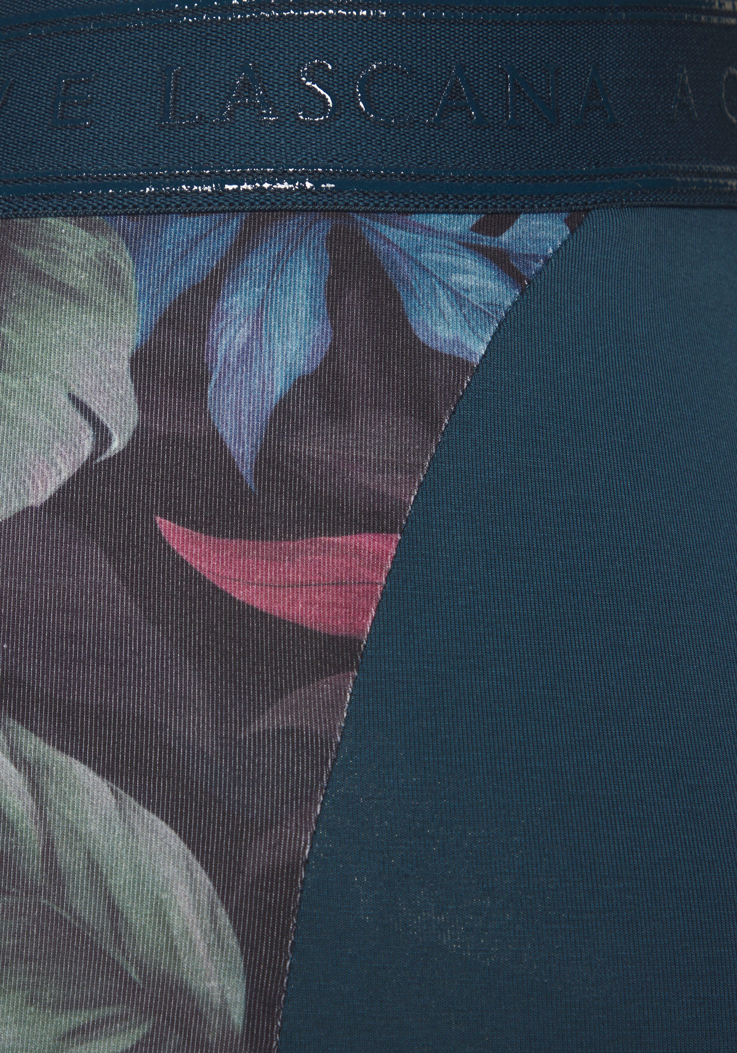 LASCANA ACTIVE Leggings mit seitlichen floralen Einsätzen