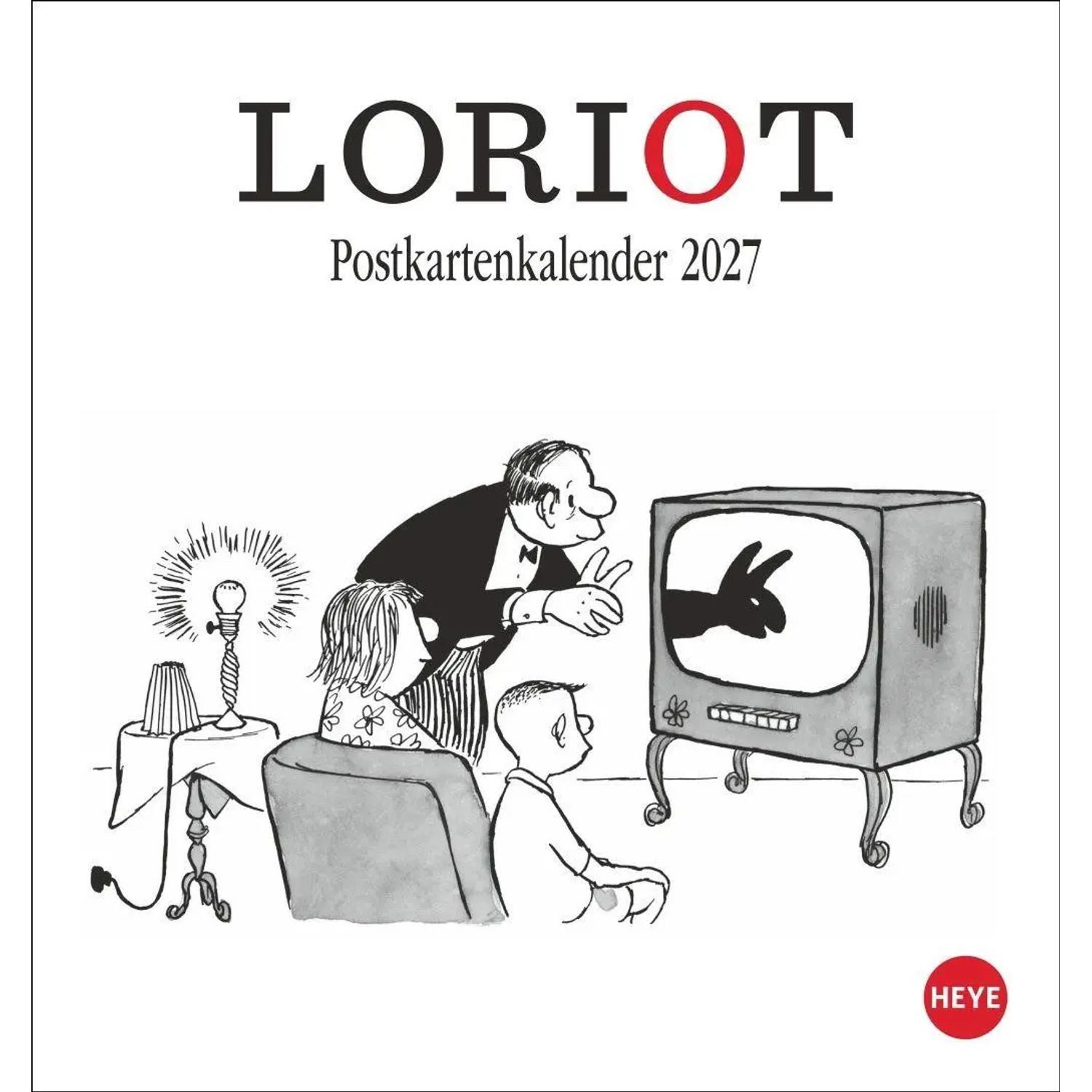 HEYE Wandkalender Loriot Postkartenkalender 2027