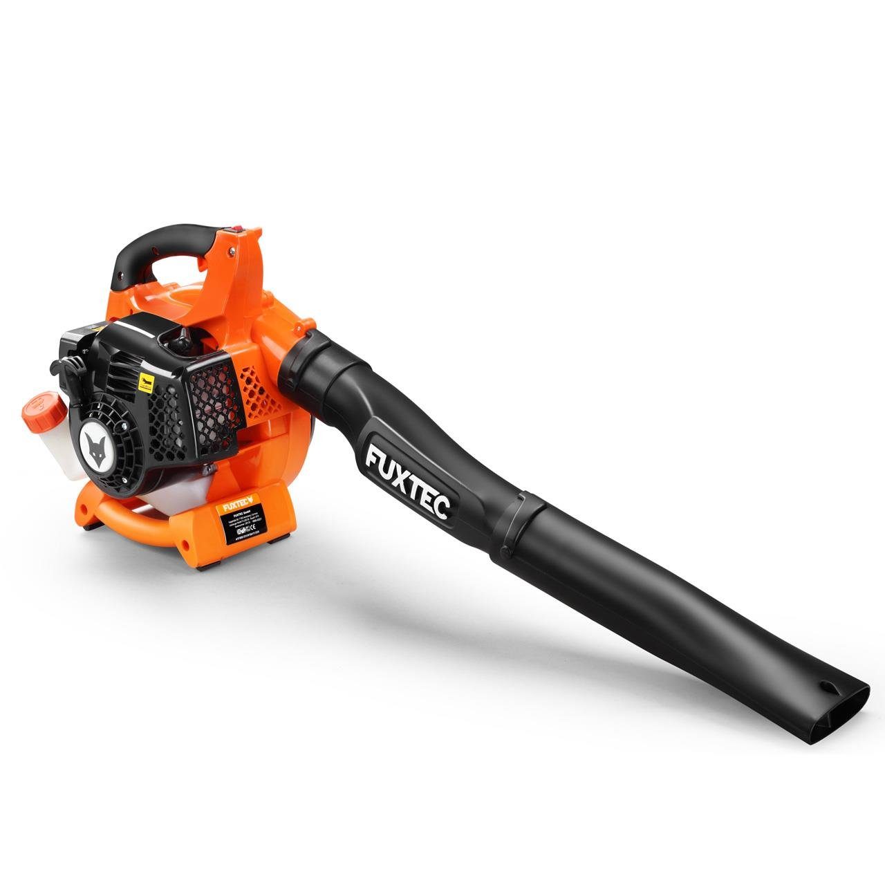 FUXTEC Benzin-Laubbläser FX-LB126, 71m/s, 255,6 km/h Blasgeschwindigkeit, Doppelblasfunktion, 4,6 kg